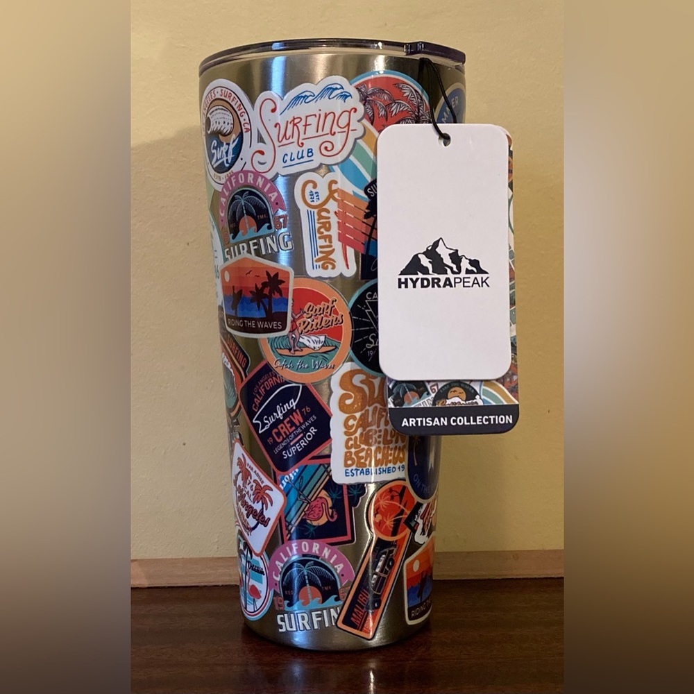 Hydrapeak 24oz Surf Sticker Tumbler